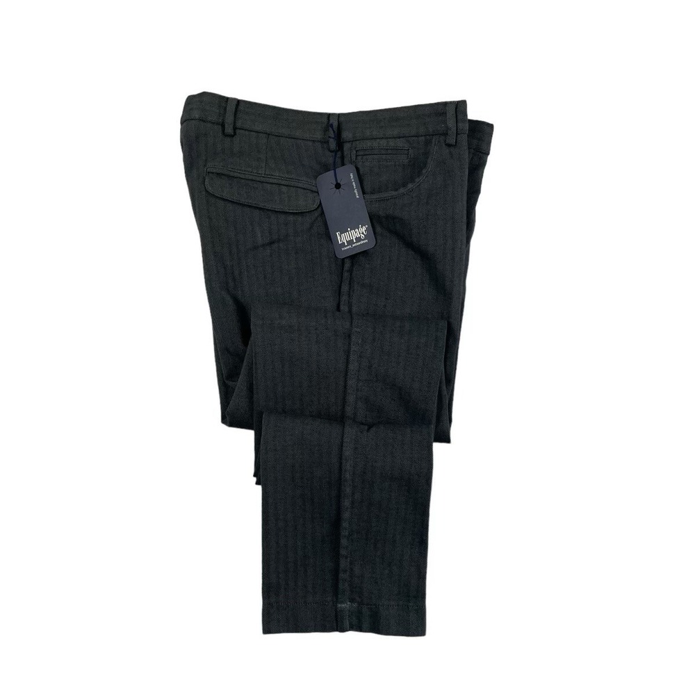 Equipage Herringbone Gray Soft Cotton Mens 5 Pocket Pant Size 32x31 NWT